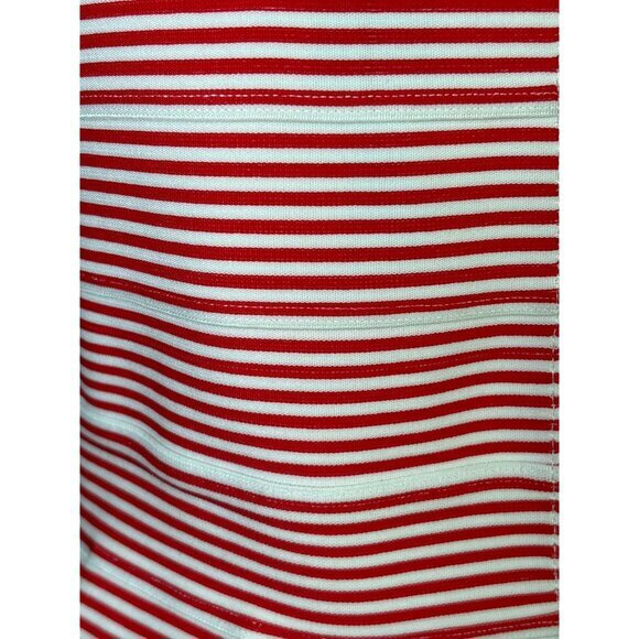 HD in Paris Anthropologie Cabana Peplum Bandage Tank Top Red White Stripe SP - Picture 7 of 9